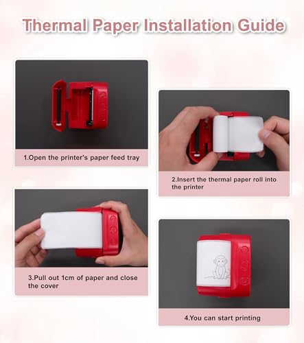 Image of 10 Rolls Mini Thermal Printer Sticker Paper - 57mm x 25mm | BPS /BPA-Free | Self-Adhesive, Sticker Paper for Mini Print and Most Instant Print Cameras