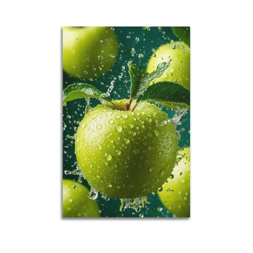 Poster mural pomme verte 60x90cm habillez facilement un grand mur nu