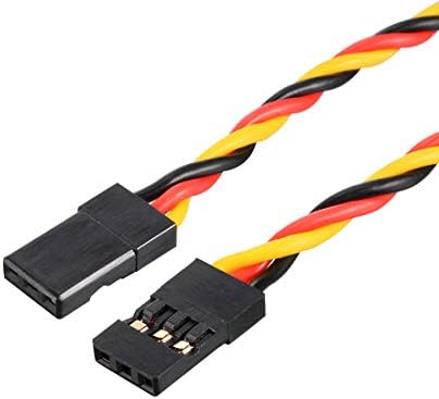 uxcell Servo Extension Cable Cord Connectors 34CM 3-Pin Male to Male 22AWG image 5