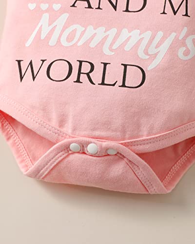 Renotemy Newborn Girl Outfits Gifts Ruffle Short Sleeve Tops + Camo Pants Sets Spring Fall Summer Baby Girl Clothes 3-6 Months Tender Pink #TOP4