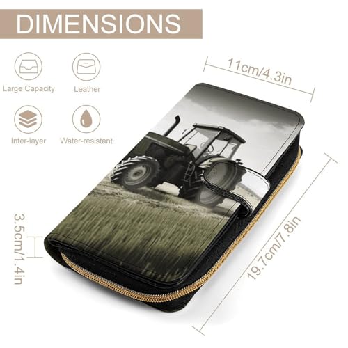 Tractor Agriculture Tranquil Wallet Multifunctional Wallets for Men Compact Wallet Purse Passport Bag2