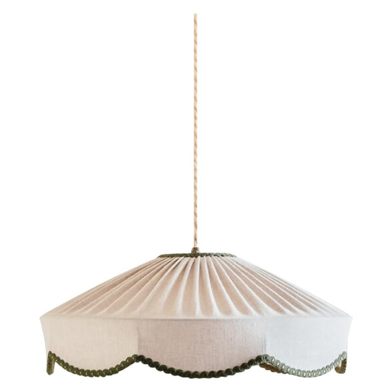 Lampe suspendue en lin 15,7 pouces résolvant le manque de luminosité du salon