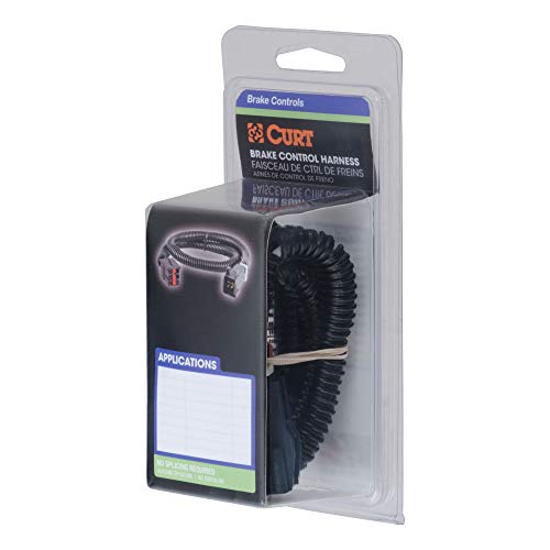 Curt 51333 Quick Plug Electric Trailer Brake Controller Wiring Harness, Select Dodge Ram 1500, 2500, 3500, Dakota, Durango, Chrysler Aspen , Black #TOP4
