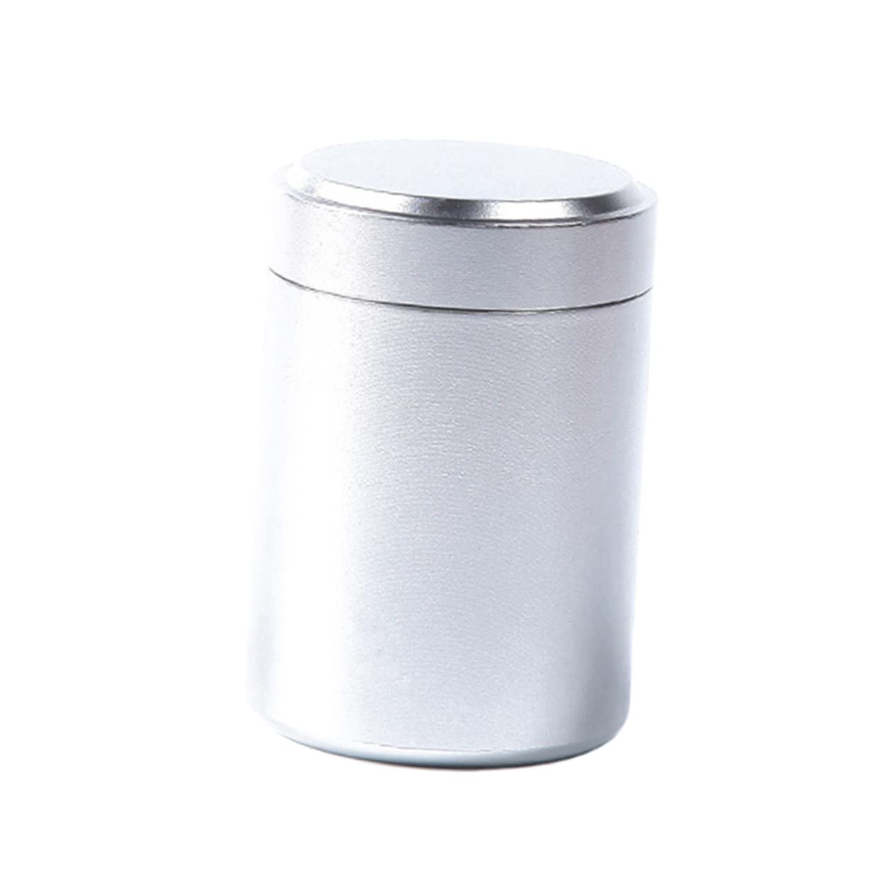 Healifty Metal Outdoor Storage Can for Tea Lightweight Portable Sealed Container for Camping and Travel Design for Daily Carry and Moisture Protection