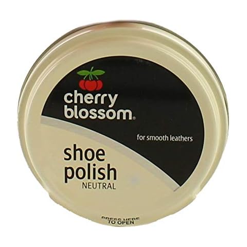 New Neutral Cherry Blossom Tin Polishes, Cleans, Restores & Shines. -Neutral - UK Size 1 Cover