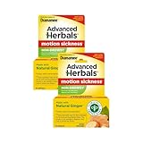 Dramamine Motion Sickness Relief, Non-Drowsy, Naturals with Ginger, 18 Ct. (Pack of 2)