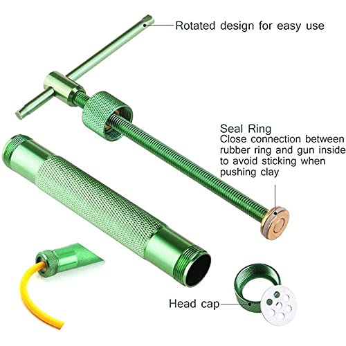 Lysee 3D Printer Parts & Accessories - Clay Fondant Extruder Cake Decorating Supplies Sugar Modeling Tool with Paste Extruder, 8 Pcs Dotting Tool