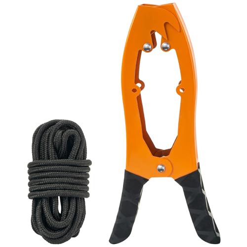 Omoojee Kayak Anchor Grip, Kayak Brush Gripper with 16.4ft Paracord to Anchor Float, Canoe, Boat for Fishing Boating and Camping, Kayak Accessories, Orange
