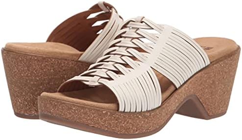 WHITE MOUNTAIN Shoes Crete Women's Clog Slide Sandal, Offwhite/Faux/Nubuck, 10 M | Image 6