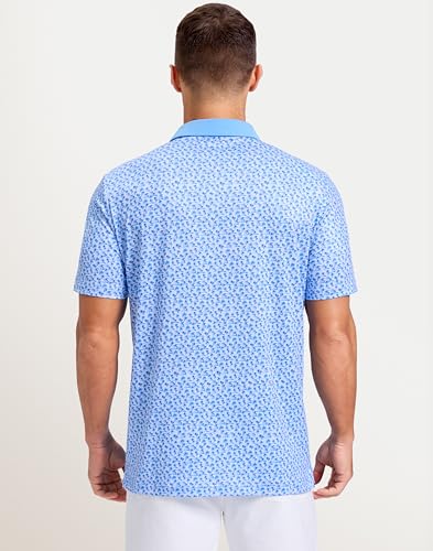 Image of Men's Golf Polo Shirts Dry Fit Performance Moisture Wicking Casual Print Golf Shirts for Men Breathable
