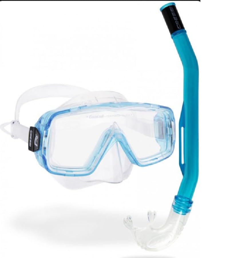 CRESSI Sirena & Island 2.0 - Snorkeling Combo Set Mask Sirena + Snorkel Island 2.0, One Size, Unisex
