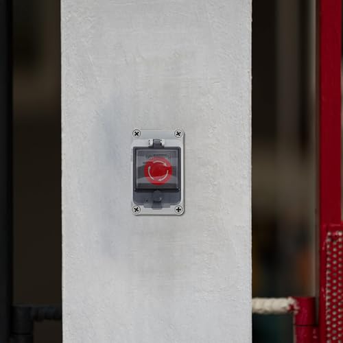 Caja de interruptores de plástico con botón de paro de emergencia GALPADA para aplicaciones externas 5