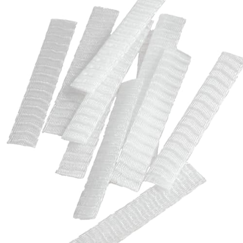 HOMSFOU Fundas Protectoras de Maquillaje 100 Piezas, Fundas de Malla de Plástico Pe Color 12 X 1,5 Cm, Cubiertas para Brochas, Protector Transpirable para Pinceles, Uso Diario y Viaje