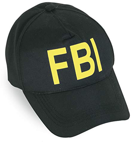 KarnevalsTeufel.de Casquette de baseball FBI Taille 55-60 cm variable Casquette de police (jaune)