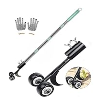 Haak Onkruid Remover Tool, Patio Wieden Tool met Wielen