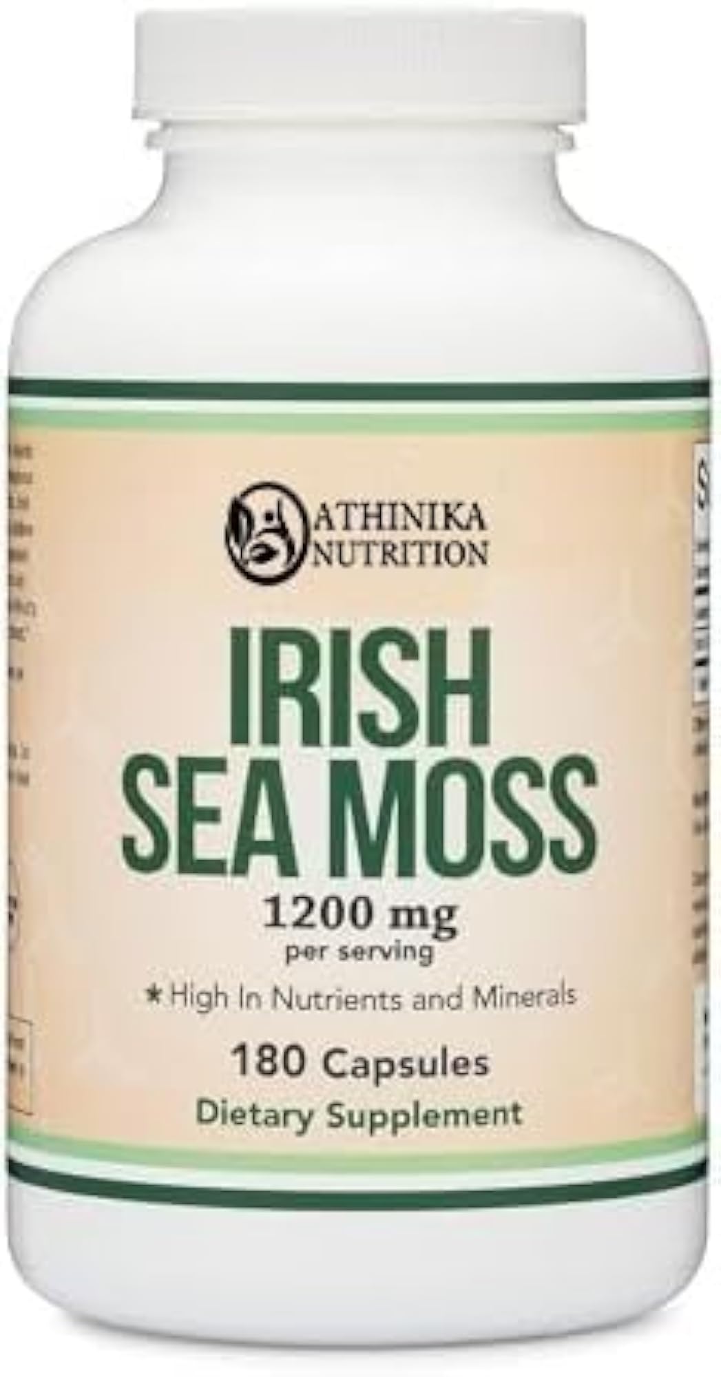 Irish Sea Moss Capsules, Nutrient Rich Herbal Supplement