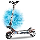 NANROBOT N6 Electric Scooter with 1000W x 2 Motor, 40MPH Max Speed, 52V 26AH Lithium Battery, 40 Miles Long Range, Dual Suspension, 10-Inch Off Road Tires, Foldable for Adults and Teens (Silver Red)