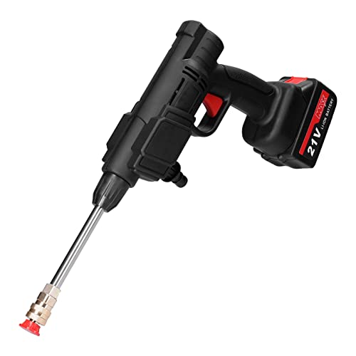 Qican Ferramenta de lavagem de carros de alta pressão sem fio para uso doméstico, máquina portátil d