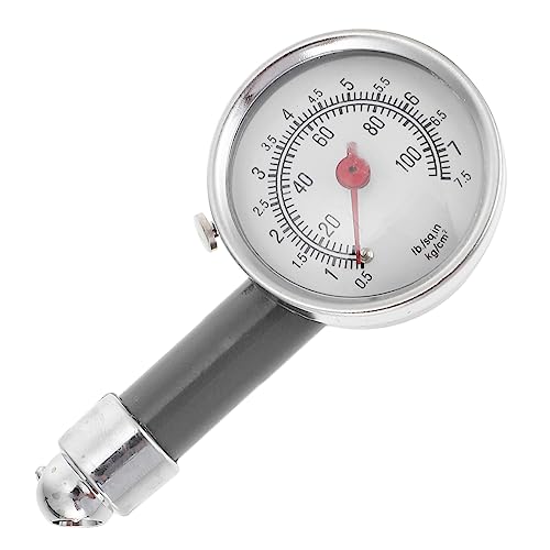 Mikinona Stainless Steel Car Tire Pressure Gauge Real-time Detection Easy to Use Car Tire Pressure Meter Precision