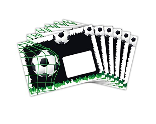 Briefpapier-Set Briefblock mit Umschlag für Jungen Kinder Fussball Fußball (Block A5 mit 25 Blätter + 15 Umschläge)