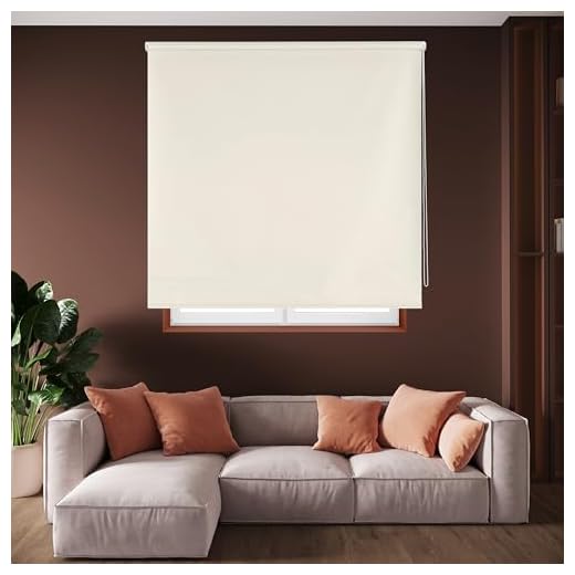 Blindecor Draco Estor enrollable opaco liso - Beige, 160 x 175 cm (Ancho por Alto). Tamaño de la Tela 157 x 170 cm. Estores térmicos blackout