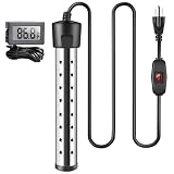 ALFYRCFT Immersion Water Heater,1500W Pool Heater with Switch Control,Bathtub Heater with Intelligent Temperature Control Us Plug