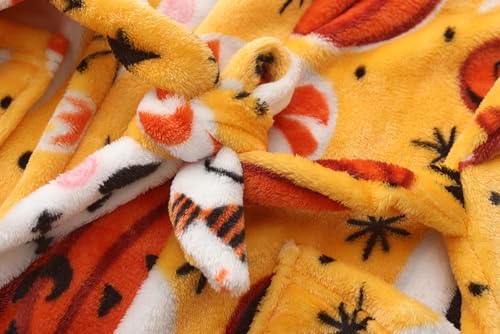 Image of Kids Hooded Bathrobe Girls Soft Plush Hooded Flannel Pajamas Sleepwear Boys Spa Robe