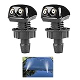 Gicleur Lave Glace, 2 pièces Buses De Lave-Glace pour Avant Voiture, Gicleur De Lave-Glace, Buse De Lave-Glace, Buses De Lave-Glace, pour Pièces Automobiles avec Interface de 8 mm, Noir.