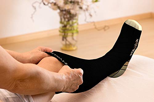 Physix Gear Compression Socks for Men & Women 20-30 mmhg, Best Graduated Athletic Fit for Running Nurses Shin Splints Flight Travel & Maternity Pregnancy - Boost Stamina Circulation & Recovery BGE LXL