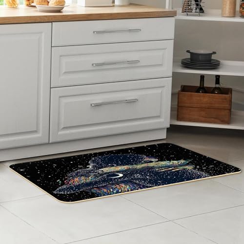 Tapete de cocina de noche estrellada ideal para pasillo y cuarto de lavado 7