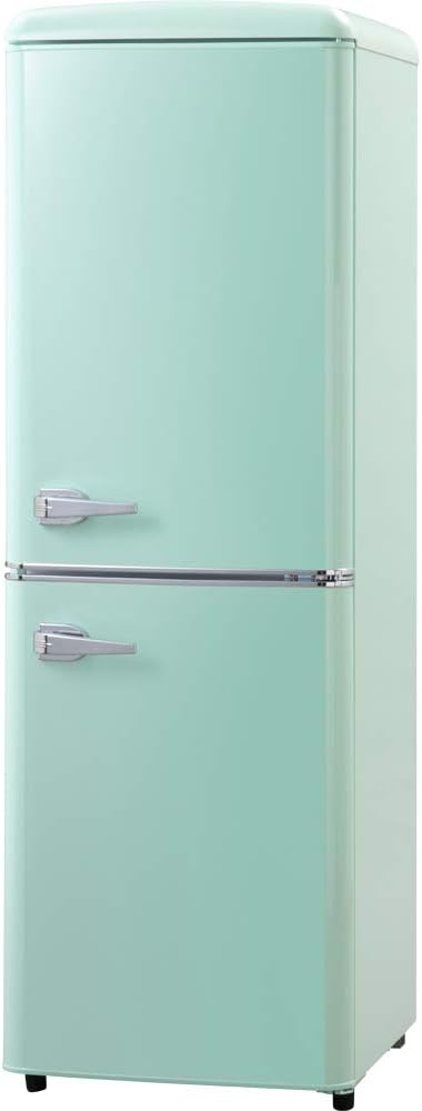 美品　アイリスオーヤマ　レトロ　冷凍冷蔵庫PRR-142D 冷蔵庫 130L レトロ PRR-142D-B