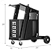 Goplus Welding Cart, MIG TIG ARC Welding Plasma Cutter Tank Storage w/2 Safety Chains, Portable 4-Drawer Cabinet Welder Cart, 220 Lbs Capacity