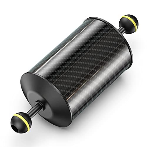 Braccio Galleggiante Sea Frogs Carbonio - Per Immersioni, 8 Pollici, Doppia Sfera