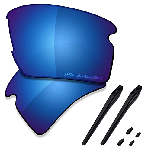 Verres pour Oakley Flak 2.0 XL polarisés bleu nuit contre éblouissement