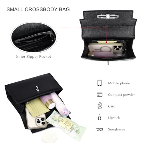 Eslcorri Top Handle Crossbody Bags for Women, Leather Small Clutch Purses and Handbags Elegant Shoulder Bag4