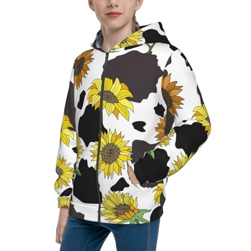 Black Head Woman with Panda Hair Kid Hoodies Boys Zip Up Sweatshirts Girls Pullover with Pocket