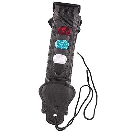 Adjustable Electric Guitar Strap 3 Guitar Picks Holders PU Leather Ends Acoustic Guitar Bass Strap Belt Accessories… - Les Beatles, Paul McCartney, John Lennon, RIngo Starr, George Harrison Adjustable Electric Guitar Strap 3 Guitar Picks Holders PU Leather Ends Acoustic Guitar Bass Strap Belt Accessories… – Image 5