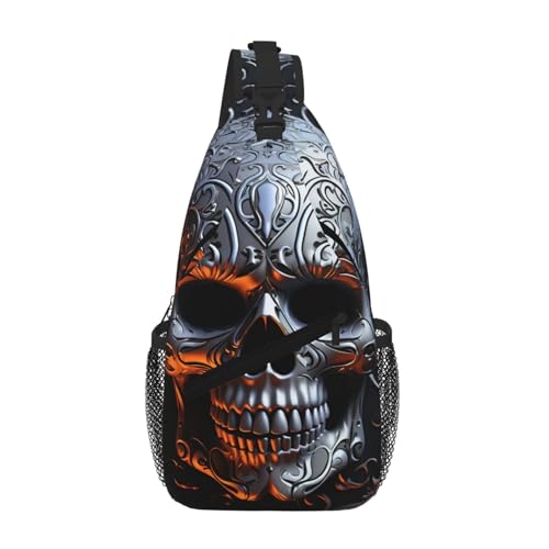 Mochila tipo bandolera unisex negra para viaje y senderismo miniatura 1