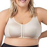 Leading Lady Marlene Front-Closure Wireless Leisure Bra - Comfortable Plus Size Bras For Women (Beige)