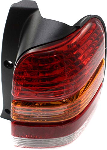 Evan-Fischer Tail Light Lens And Housing Compatible With 2001-2007 Ford Escape Passenger Side #TOP4