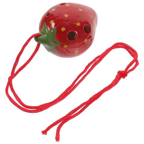 Garneck Beginner 6-hole Strawberry Ocarina Creative Wind Instrument for Boys and Girls Beginners Random