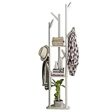 Multi-funktionales-lagerung - Zweig Haken Hängen Ihre Hüte, Kleidung, Taschen, Regenschirm etc. , 3 Stufen Regale Können Pflanzen Organisieren, Lagerplätze, Bücher, Schuhe etc.. Dieser Baum Freistehenden Rack Kleiderständer Ist Eine Gute Wahl Für Heim Und Büro