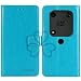 Produktbild TienJueShi Blau Retro TPU Silikon Flip Book Stand Brief Leder Tasche Schütz Hülle Handy Case Für Caterpillar Cat S53 6.5 inch Abdeckung Wallet Cover Etui