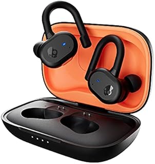 Skullcandy Push Active True Wireless In-Ear Earbuds - True Black/Orange (S2BPW-P740)