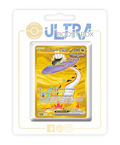 Ire-Foudre ex Gold 218/162 renforce votre deck Pokémon de 10 cartes Forces Temporelles