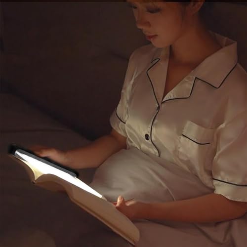 Luyuttn Lámpara de Lectura, Luz Plana para Libros, LED Luz de Lectura de Iluminación de Panel Plano, para Lectores Noche, E-Reader, Tablet, Estudio, Cama, Libro, Viaje - imagen 7