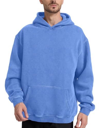 Image of Hatant Oversized Hoodie Sweatshirts for Men Couples Heavyweight Hoodies Pullover Vintage Mens Acid Wash Sweaters Clothes 2026