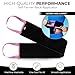 Bronze Tan Self Tanner Back Applicator - Tanning Mitt For Sunless Tanning Mousse or Lotion - Tan your Back Quickly and Easily - Self Tanning Back Applicator - Black with Pink Handles