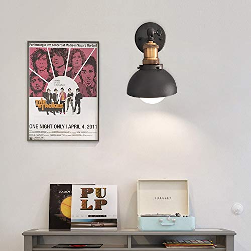 Lampe murale rétro noire multifonction pour chambre et escalier - 4