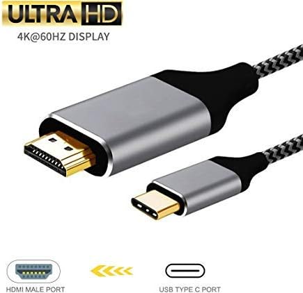 USB C to HDMI Sikeda 4K@60HZ USB Type C to HDMI Cable Adapter (Compatible with Thunderbolt 3) for 2017/2016 MacBook Pro, 2017 iMac, Galaxy S8/S8+, LG G5, Google Chromebook Pixel, TV/Monitor